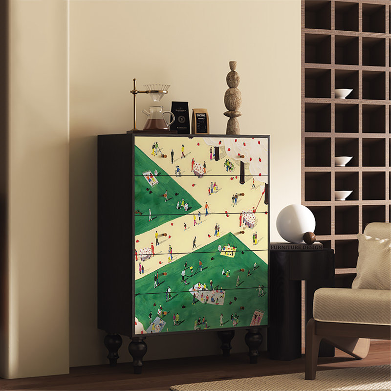 Armoire décorative à tiroirs multicouches