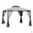 Patio Gazebo, Outdoor Canopy Shelter With 2-Tier Roof And Netting, Steel Frame For Garden, Lawn, Backyard, And Deck-111463214-111463215