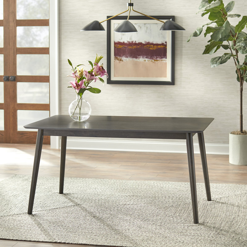 Niobrara Solid Wood Base Dining Table, Gray