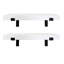 Emerald Lee 2 Piece Poplar Solid Wood Bracket Shelf-124239336-124239388