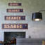 Plaque de rue Seabee en plastique robuste 8 po x 36 po