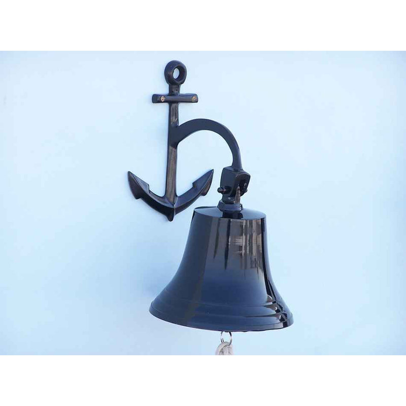 Décoration murale bell d’ancrage, H 12 po x l 9 po x P 7 po