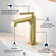 Modern Single-Hole Single-handle Bathroom Faucet with Drain Assembly