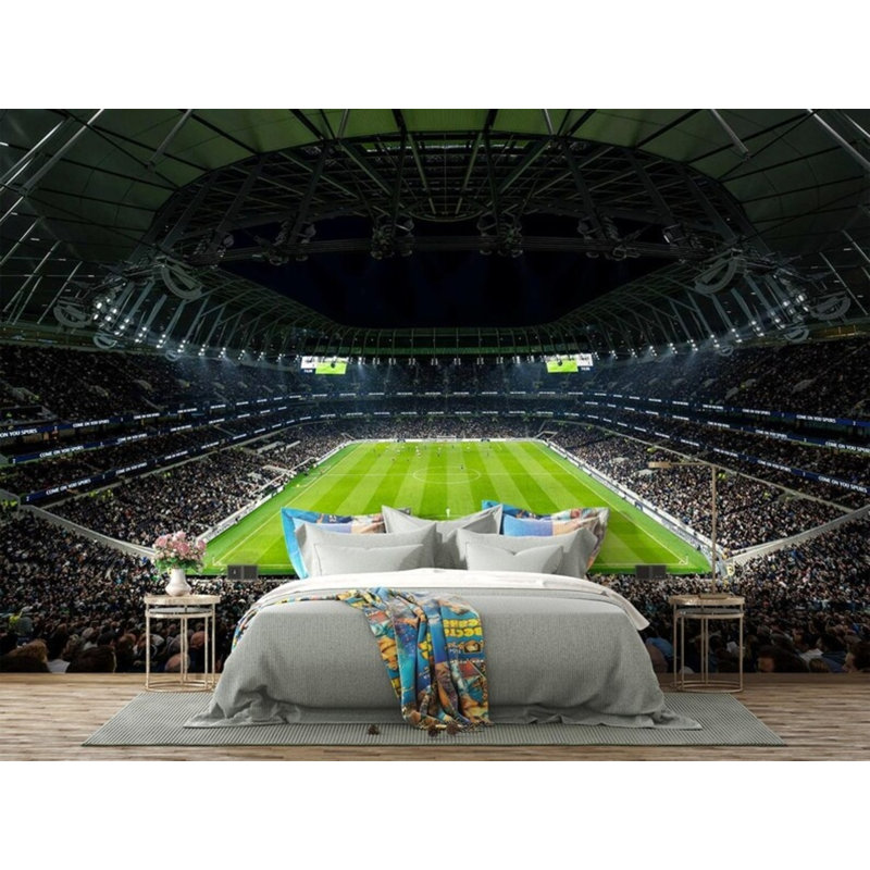 Papier peint Soccer Stadium Night, L 96 po x l 108 po