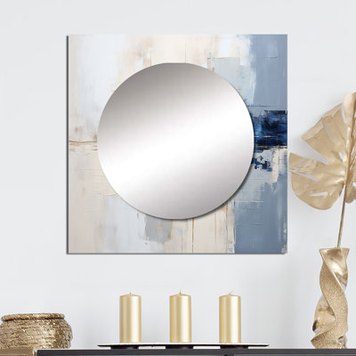 Demint - miroir carré abstrait pour décoration murale
