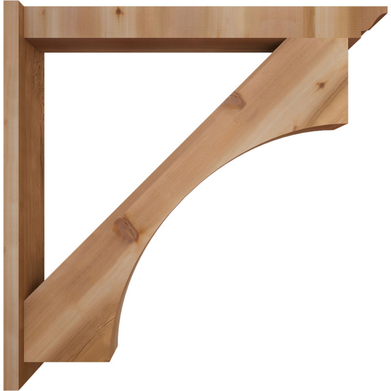 Persienne en bois Westlake, P 42 po x H 42 po, Cèdre rouge de l'Ouest l 5 1/2 po (lisse)