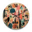 Horloge murale rose Mid Century Playful Patterns II - Mid-Century-1044960569