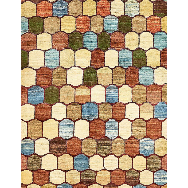 Tapis abstrait moderne 385, Rectangle 3 pi x 5 pi