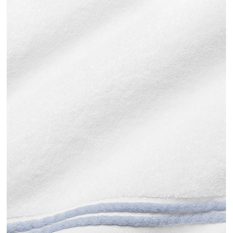 Aura Washcloth, White/Sea