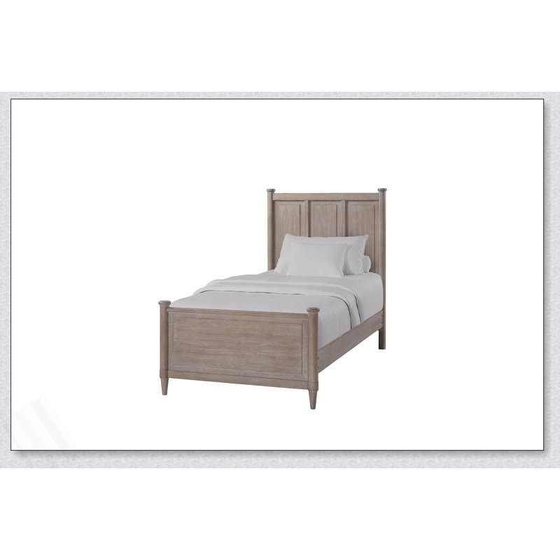 Lit en placage Mindi sans lit gigogne, Lit simple