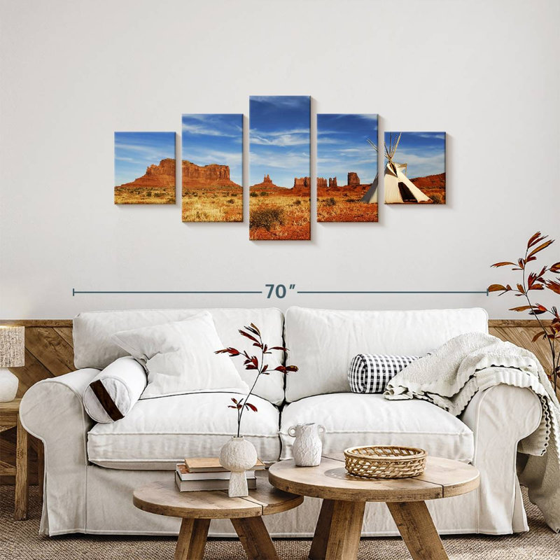 «American Indian Plains, H 24 po x l 55 po