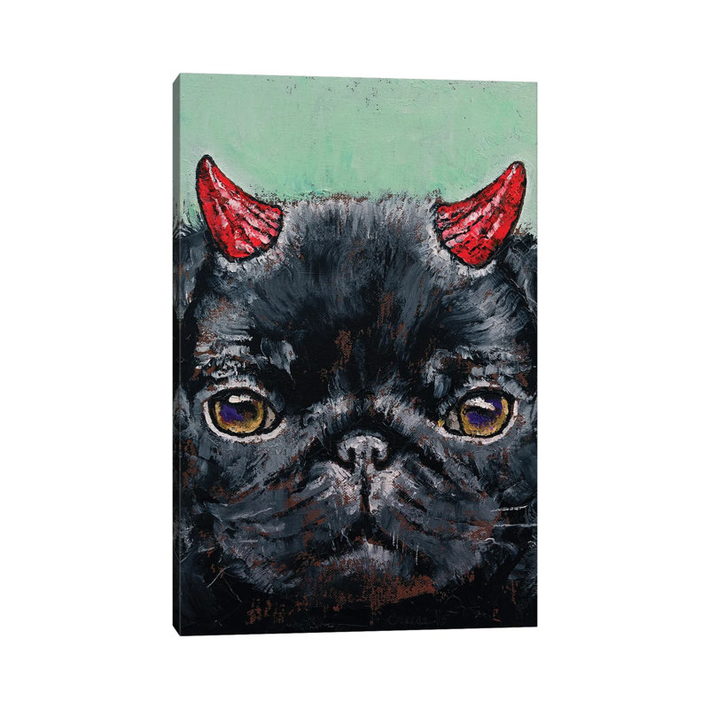 MCR258-Devil Pug, H 40 po x l 26 po x P 1,5 po