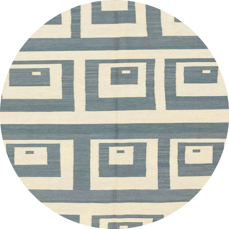 Aliera Abstract Indoor Rug, Round 8'