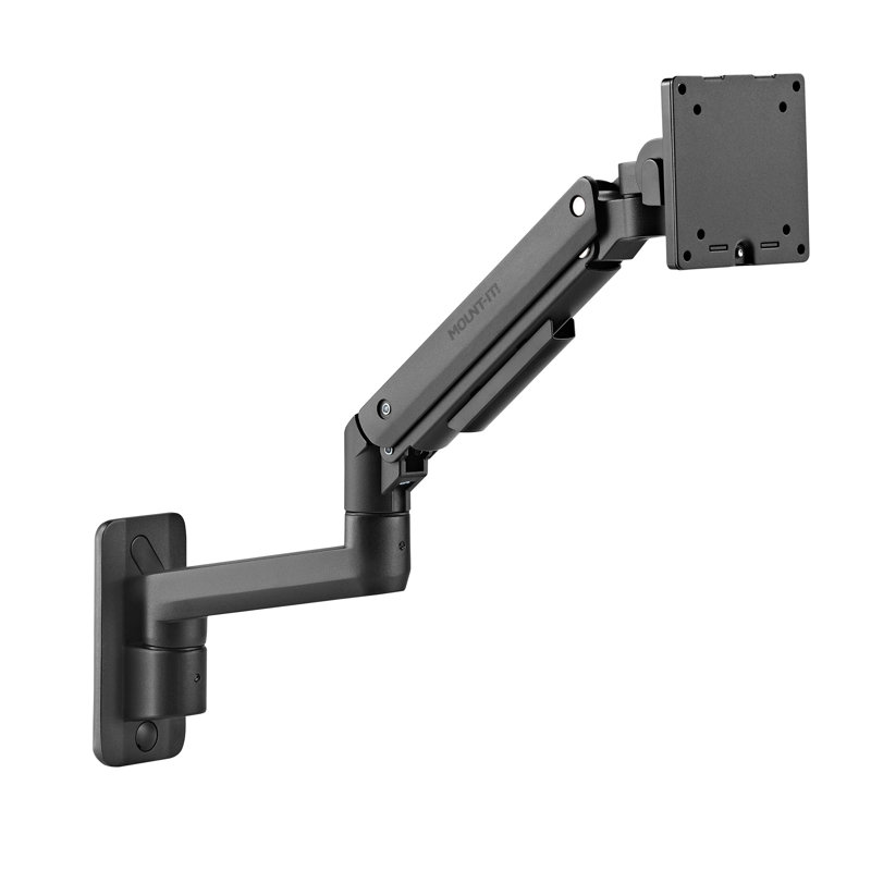 Heavy-Duty Monitor Wall Mount with Gas Spring Arm for Monitors from 17" to 49" Ultrawide