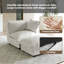 Upholstered Chenille Armchair With Footstool-1955314269