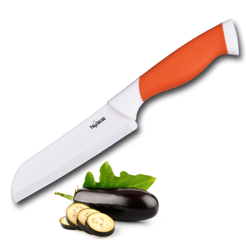 Couteau Santoku New Edge Cutlery 5 po, Orangé