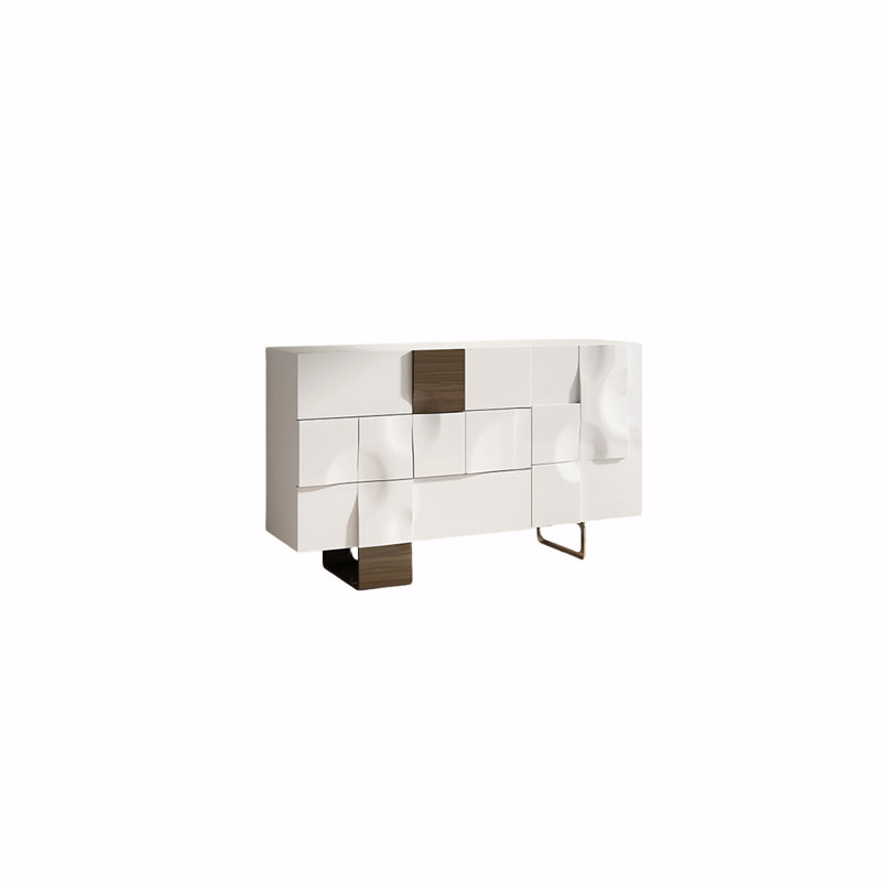 Creative Modern Sideboards Living Room Lockers. Sideboard, White, 35.43" H x 47.24" W x 15.75" D