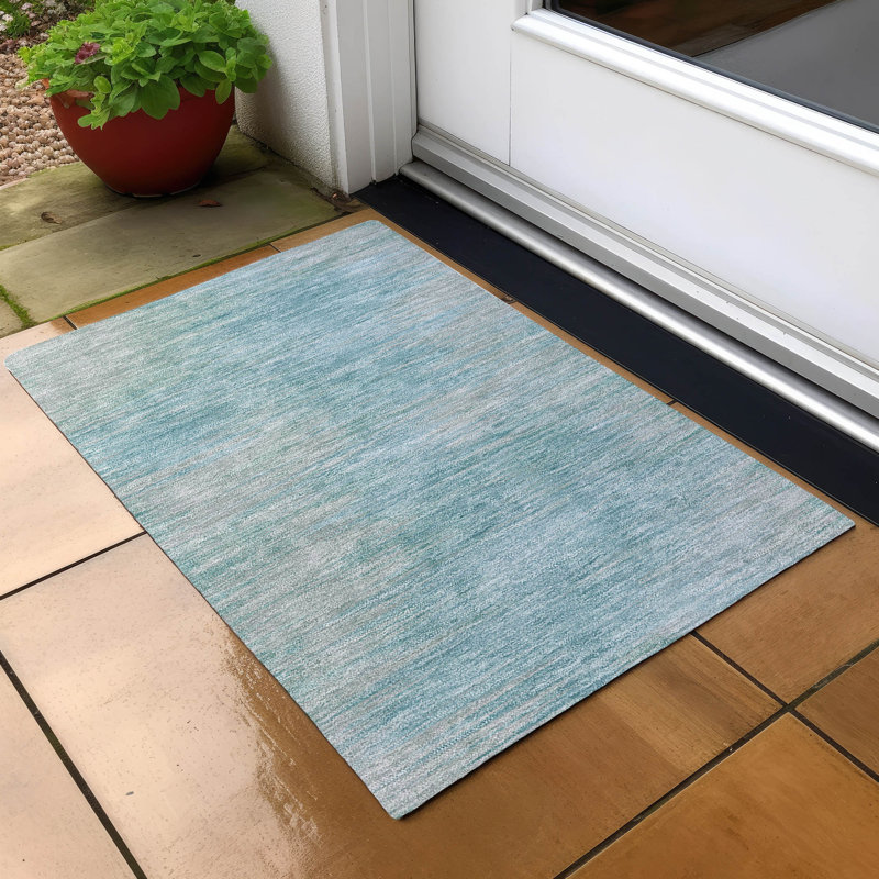  Tapis de porte d'extérieur antidérapant Malchow, Rectangle 1 pi 8 po x 2 pi 6 po