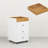 White Office Storage Cabinet - 3 Drawers, Removable Tray, Saves Room In Drawer Furniture White, Enhances Space And Capacity