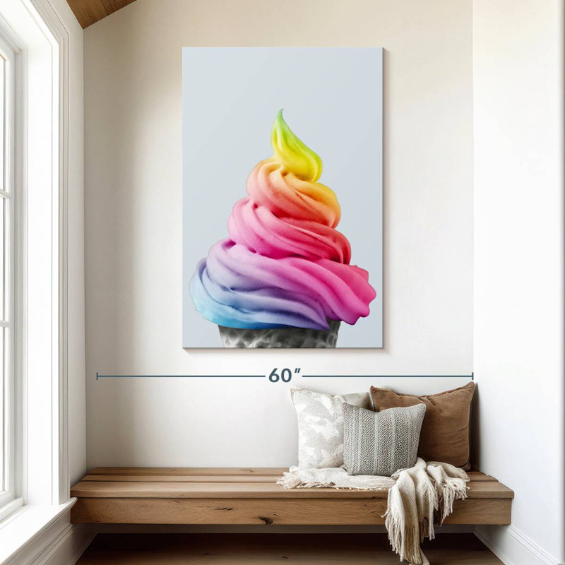 Yarlin Rainbow Ice Cream, H 48 po x l 32 po
