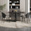 Modern Round Faux Marble Dining Table
