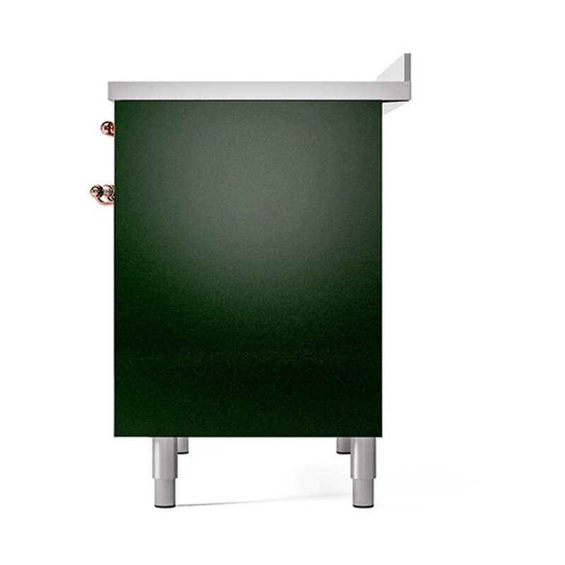 ILVE Nostalgie II Noblesse 40 po à induction, Vert émeraude / cuivre