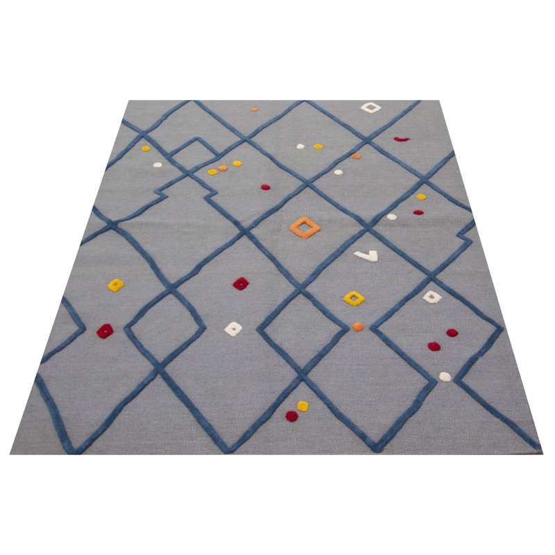 Wool Geometric Indoor Rug