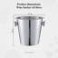 Buckingham Ice Bucket Stainless Steel Hammered Effect 21.5 cm 4.8 Litre
