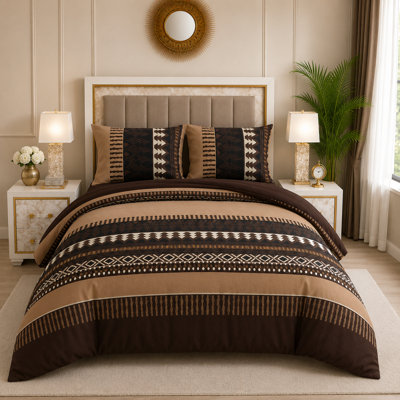 Microfiber Floral Duvet Cover Set