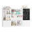 55.1'' Kids Storage Bookcase with 2 Removable Drawers, Toy Organizer with Chalkboard
