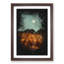 Moon Over The Mountains In Italy Paint Splash - Picture Frame Graphic Art-56922778-56922783