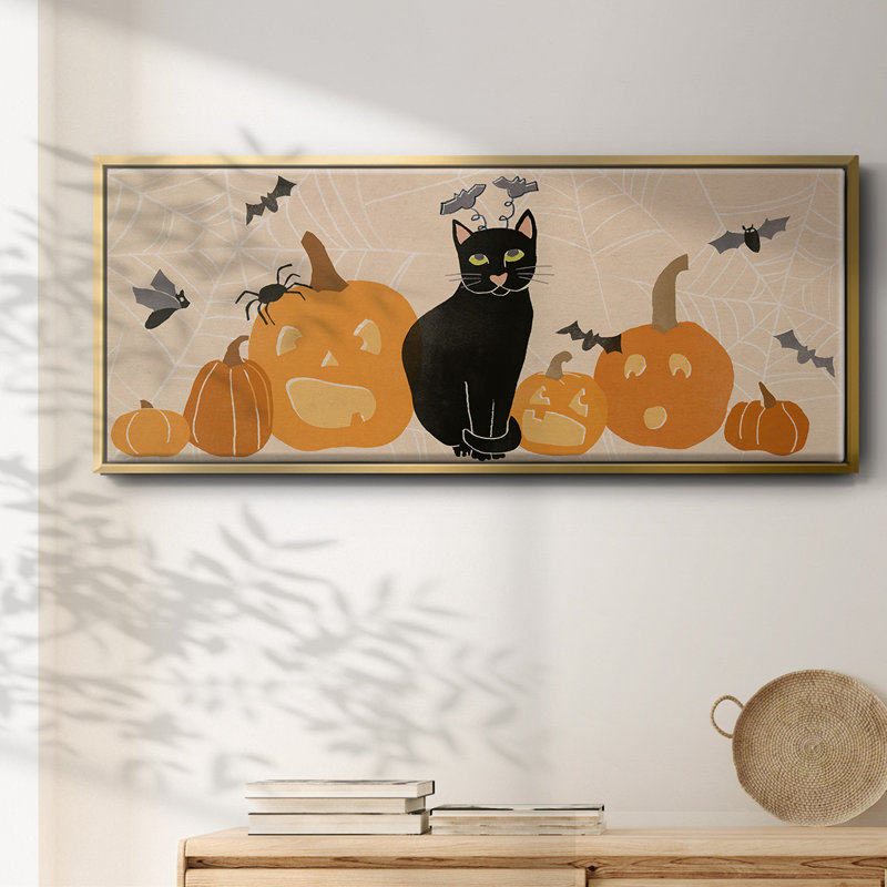 «Pumpkin Patch Cats Collection D», toile encadrée, H 24 po x l 60 po