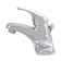 FlowCurve 4 in. Centerset 1-Handle Bathroom Faucet with 50/50 Pop-Up Drain in Polished Chrome