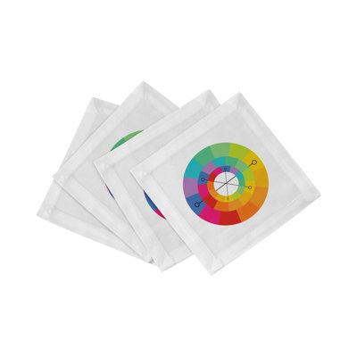 All Directions Cotton Sateen Cocktail Napkins