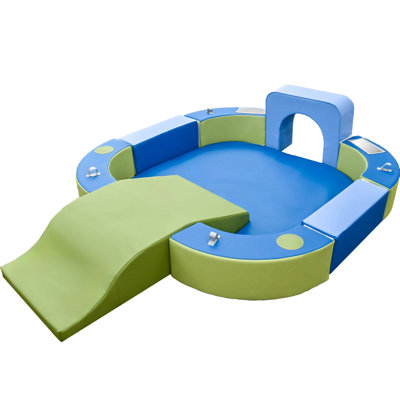 Playring With Tunnel And Slide - Woodland