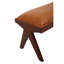 Waylan Genuine Leather Upholstered Bench