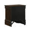 Table de chevet en MDF avec 2 tiroirs, cappuccino