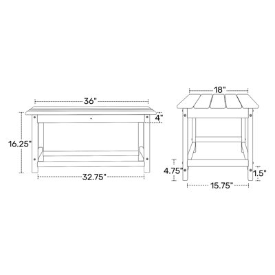 Laguna Rectangular Outdoor Coffee Table