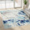 Tapis bleu foncé / turquoise / gris Hoggan