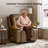 PU Leather Power Lift Recliner Chair, Faux Leather Recliner Chair Sofa with Massage and Heat-547560064