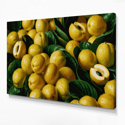 «Fruit Abiu», art mural sur toile vert
