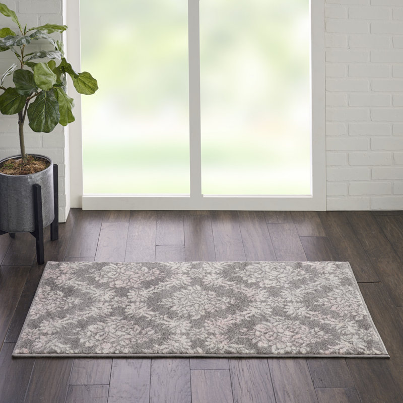 Tapis traditionnel gris Deedra, Rectangle 2 pi x 4 pi