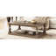 Table basse vintage avec pieds en forme de vase et placage de pin, pour le salon et le bureau-130122334