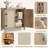 Rattan Sideboard Buffet Cabinets with Storage