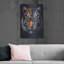 Art mural en métal luxueux «Two-face Tiger» par Momart-106414553
