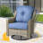 Daliya Wicker 4 - Person Patio Conversation Set with Cushions-1110672592