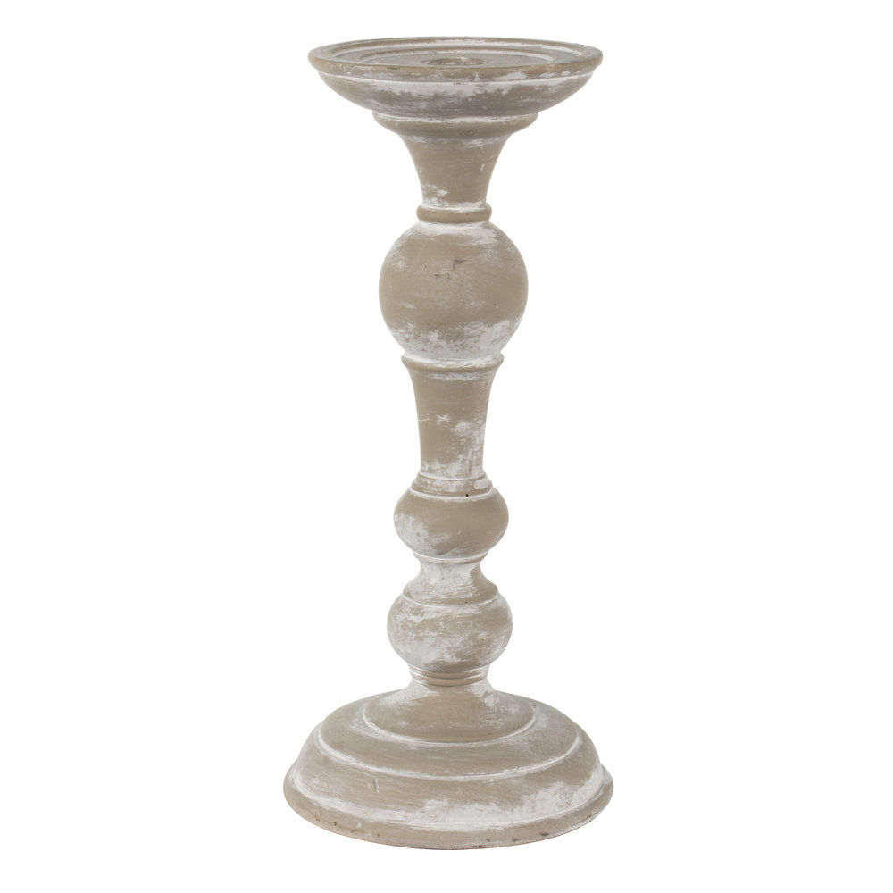 13'' H Resin Tabletop Candlestick Ophelia & Co.