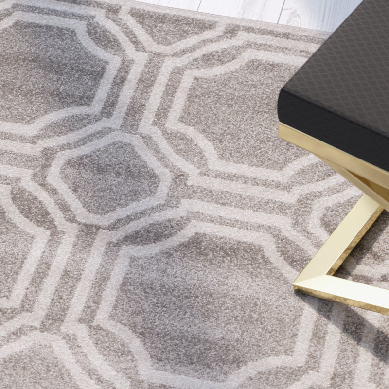 Amherst Performance Geometric Rug, Square 7'