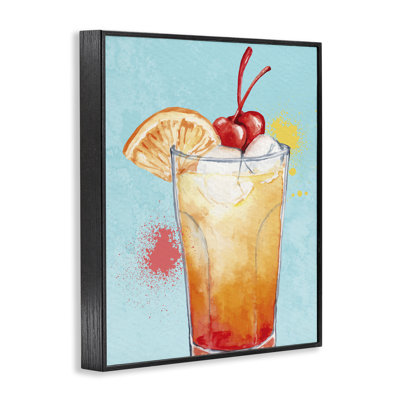 Art floral giclée sur fond bleu, design par Kim Allen