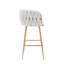 Tabourets de bar pivotants rembourrés avec structure en métal (ensemble de 2)-86781655